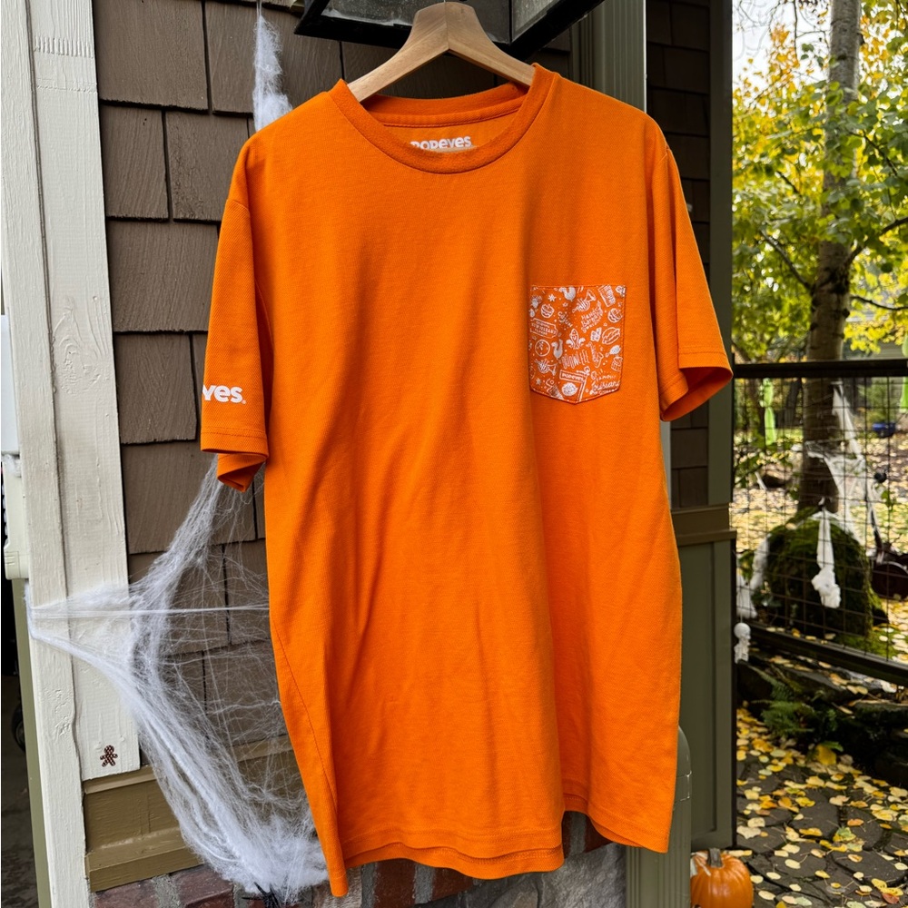 Popeyes Fried Chicken Rare Orange Jersey